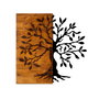 Wallity Agac Accesorio decorativo de pared en Nogal y Negro